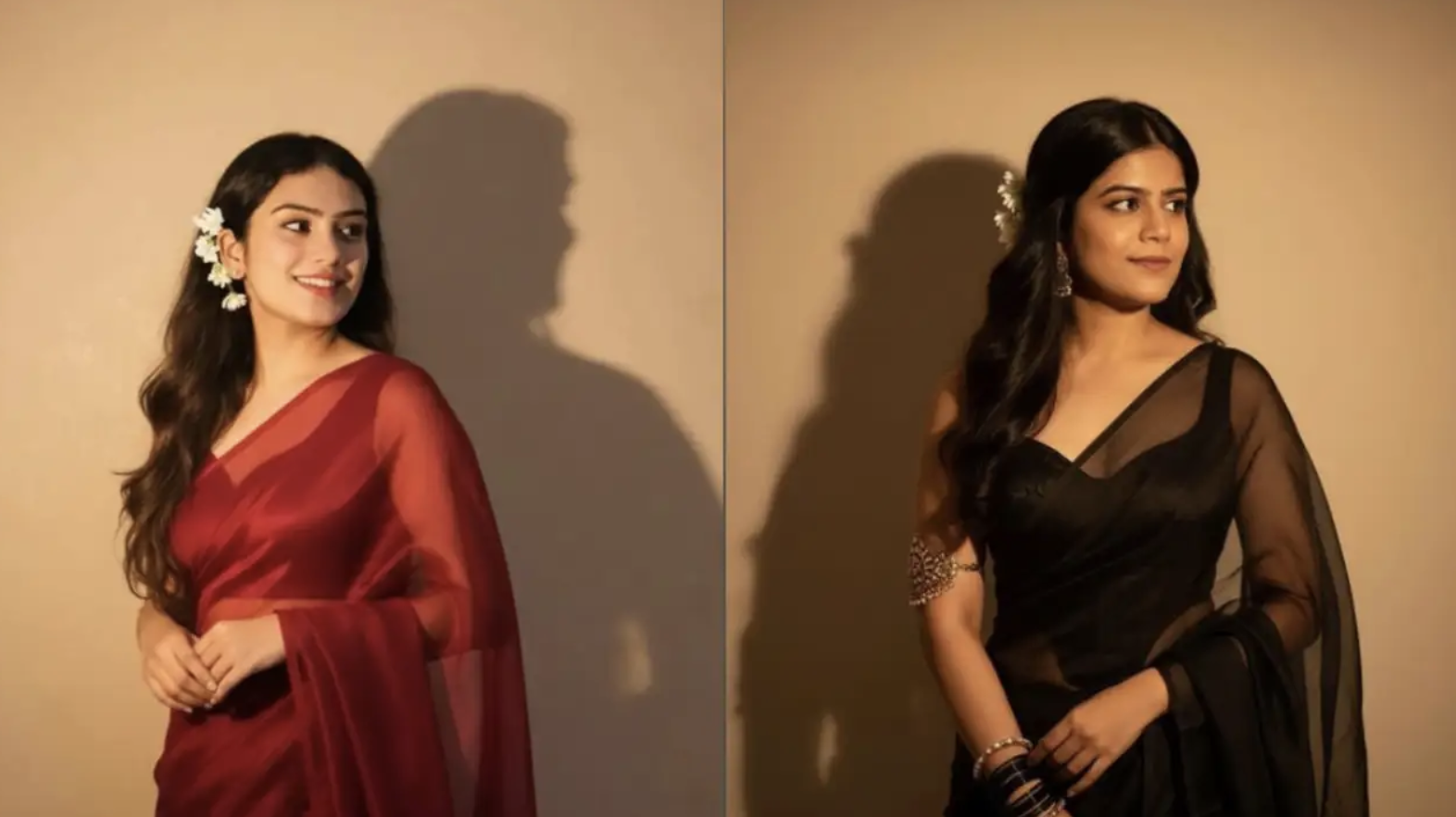 vintage Bollywood nano banana AI saree sample